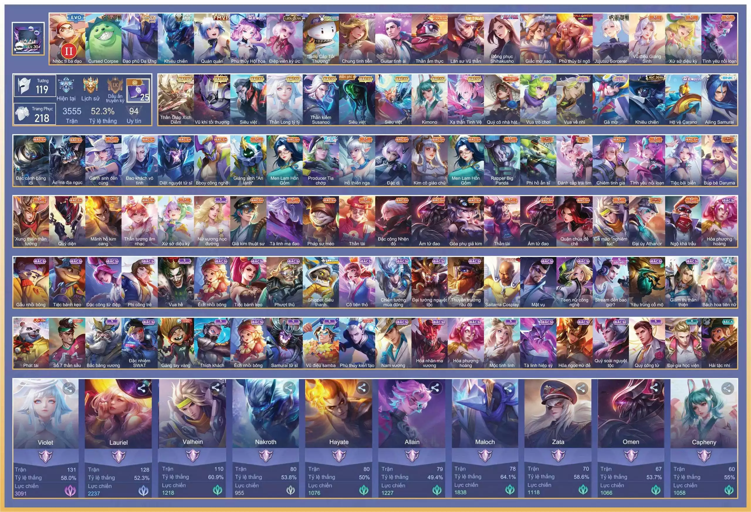 Ngộ Xích Diễm, Violet Tỷ Tỷ, Richter Sasunoo, Cap Kimono, Lavi Tinh Hệ,.. dàn ss xịn